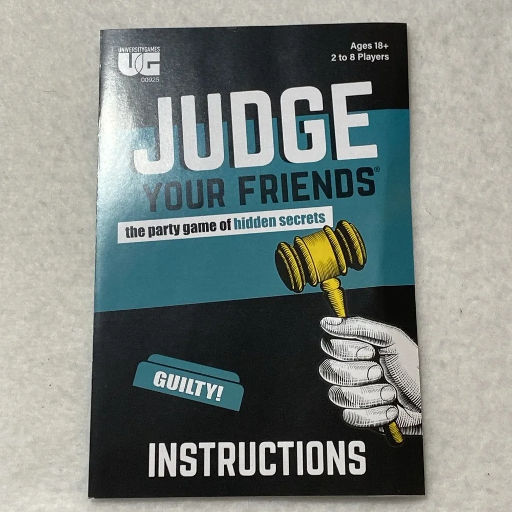 Judge Your Friends Party Game Of Hidden Secrets University Games Ages 18+ SeePic